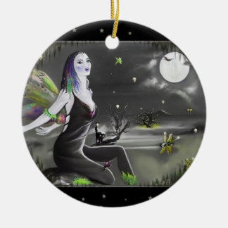 Moonlight Singer Fairy Ceramic Tree Decoration