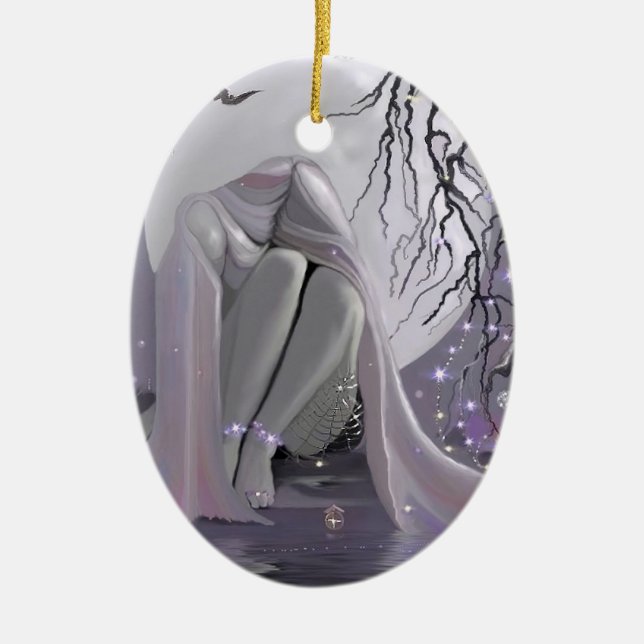 Moonlight Sleeper! Ceramic Tree Decoration (Front)