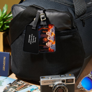 Moonlight Spooky Ghost Tales Luggage Tag
