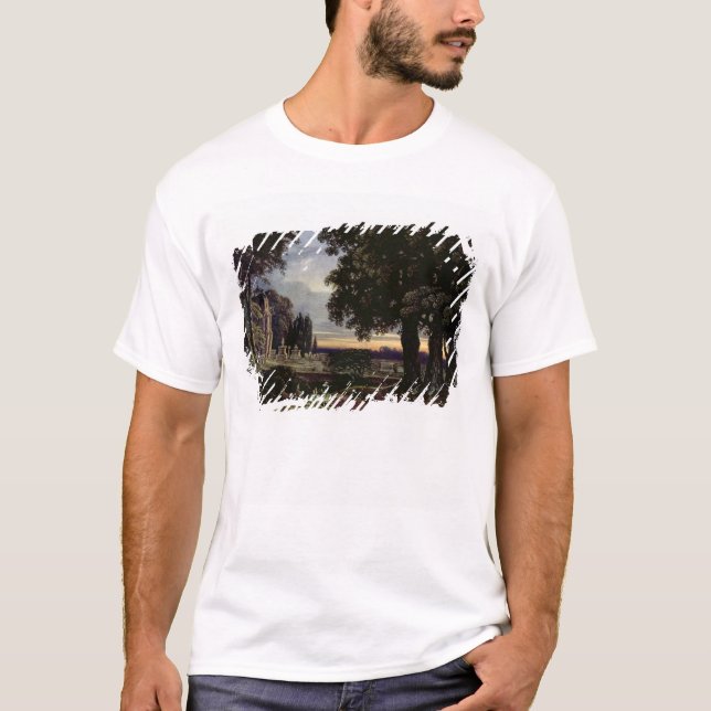 Moonlight, Thoughts in a Churchyard T-Shirt (Front)
