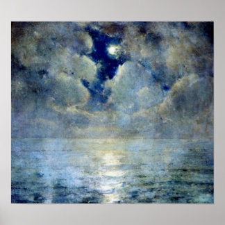 Moonlight Through the Clouds Poster