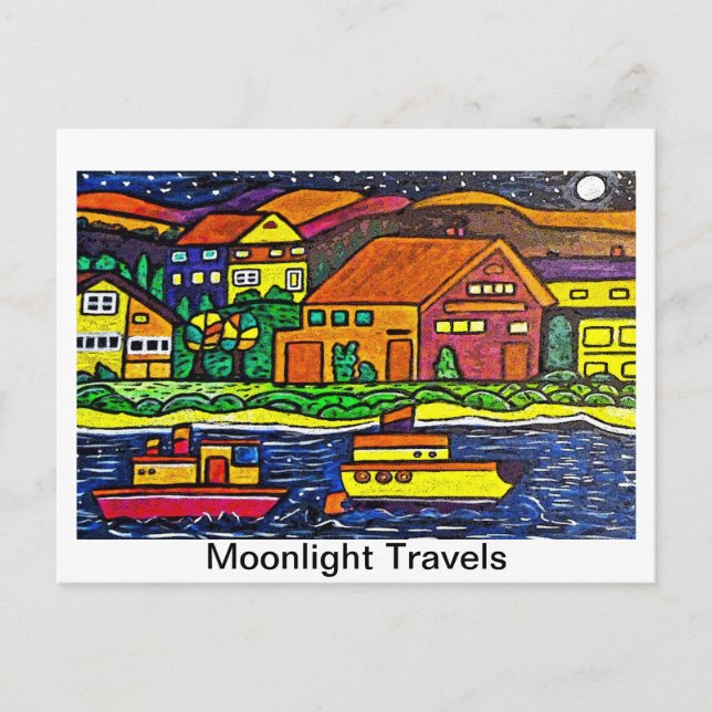 Moonlight Travels Postcard (Front)