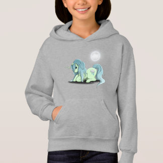 Moonlight Unicorn Girl's Hoodie Sweatshirt