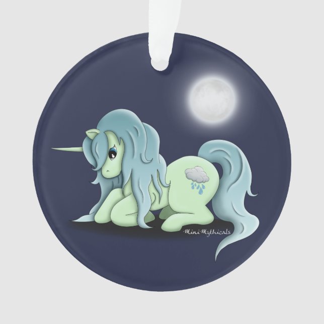 Moonlight Unicorn Ornament (Front)