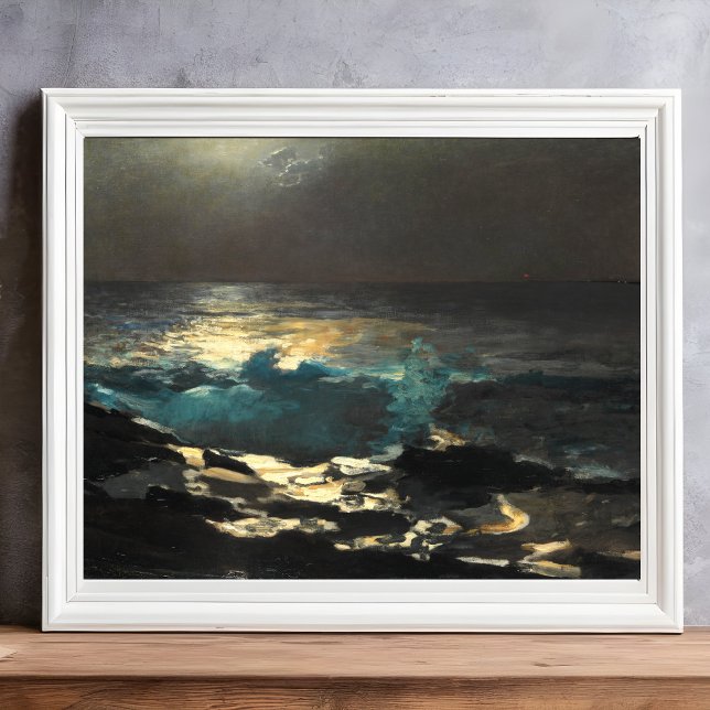 Moonlight, Wood Island Light by Winslow Homer.  Photo Print (Creator Uploaded)