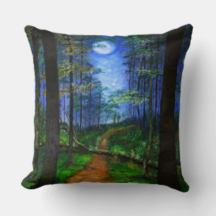 Moonlit Abandon Original Art Accent Pillow