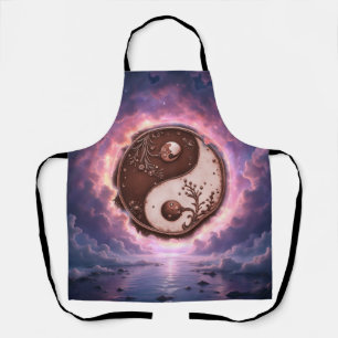 Moonlit Balance – Yin Yang of Eternal Light. Apron