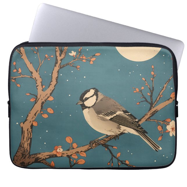 Moonlit Bird Blossom - Computer Case (Front)