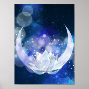 Moonlit Bloom Poster