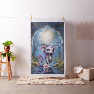 Moonlit Bones – Guardian of Forgotten Dreams. Fabric