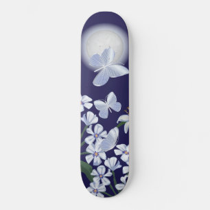 Moonlit Butterflies Skateboard