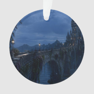 Moonlit Castle Bridge Ornament