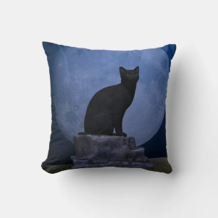 Moonlit Cat Cushion