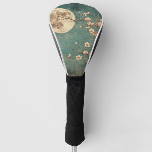 Moonlit Cherry Blossom Serenity Golf Head Cover