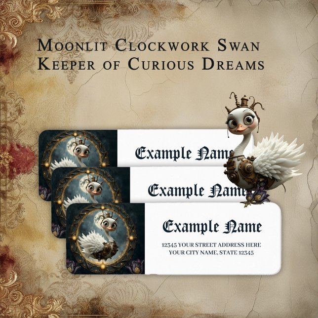 Moonlit Clockwork Swan – Keeper of Curious Dreams. (Creator Uploaded)