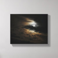 Moonlit Clouds Night Sky Photography 