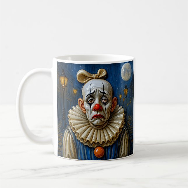 Moonlit Clown Coffee Mug (Left)
