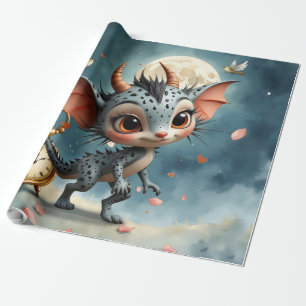 Moonlit Creature Caelum Tickwing Wrapping Paper