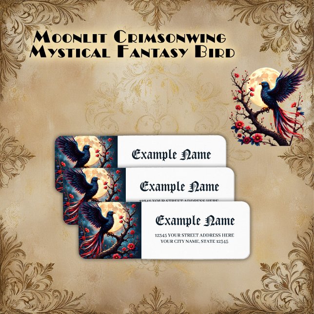 Moonlit Crimsonwing – Mystical Fantasy Bird.  (Creator Uploaded)