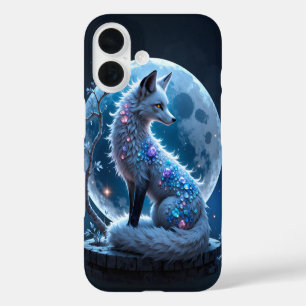 Moonlit Crystal Fox – Guardian of Silent Dreams.  iPhone 16 Case