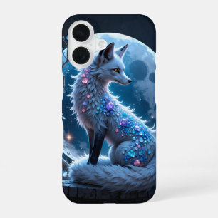 Moonlit Crystal Fox – Guardian of Silent Dreams.  iPhone 16 Case