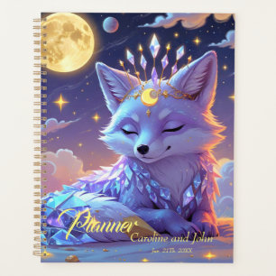 Moonlit Crystal Fox – Guardian of Silent Dreams. Planner