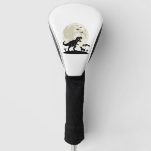 Moonlit Dinosaur Dog Graveyard Silhouette Shirt_1 Golf Head Cover