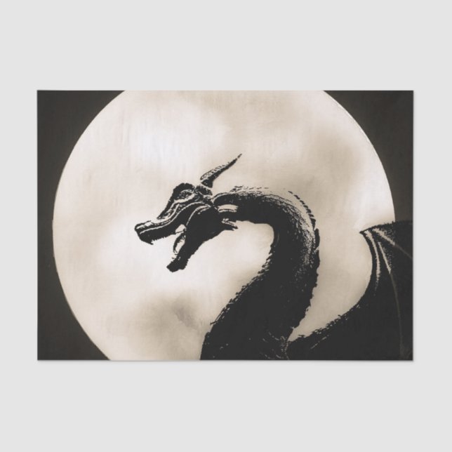 Moonlit Dragon Tissue Paper (Front)