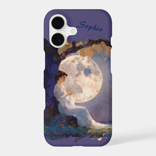 Moonlit Dreamer - Serene Night Sky (Back)