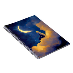 Moonlit Dreamer Spiral Notebook   Celestial Night