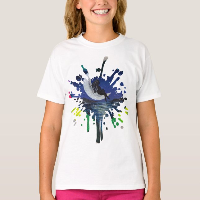 Moonlit Dreams - Handmade artwork  T-Shirt (Front)