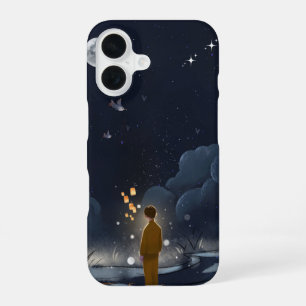 Moonlit Dreams – iPhone 16 Case   Night Sky Illust