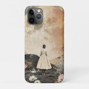 Moonlit Elegance - Back View of Woman with Moon 2 Case-Mate iPhone Case