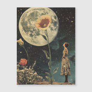 Moonlit Elegance - Woman with Moon