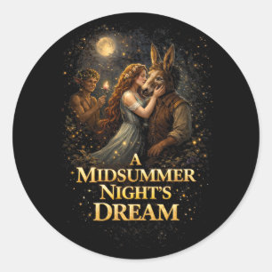 Moonlit Enchantment Classic Round Sticker