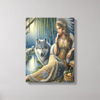 Moonlit Enchantment in the Mystic Forest12x16