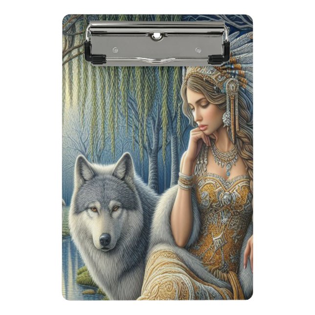 Moonlit Enchantment in the Mystic Forest Mini Clipboard (Front)