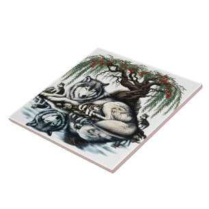 Moonlit Enchantment in the Mystic Forest Tile