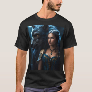 Moonlit Encounters: A Hyper-Realistic Portrait of T-Shirt