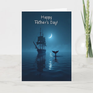Moonlit Fathers Day Card