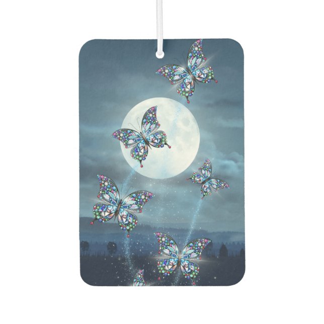 Moonlit Flutter Car Air Freshener (Front)