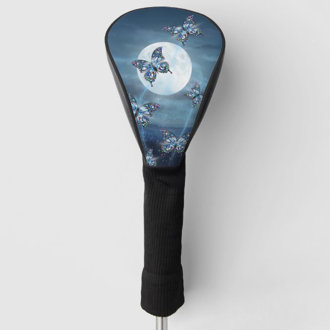 Moonlit Flutter Golf Head Cover (Front)
