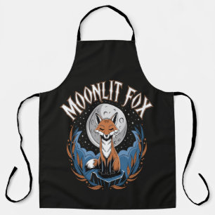 Moonlit Fox Celestial Night Apron