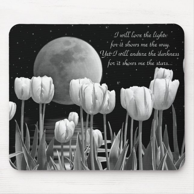 Moonlit Garden Mouse Pad (Front)