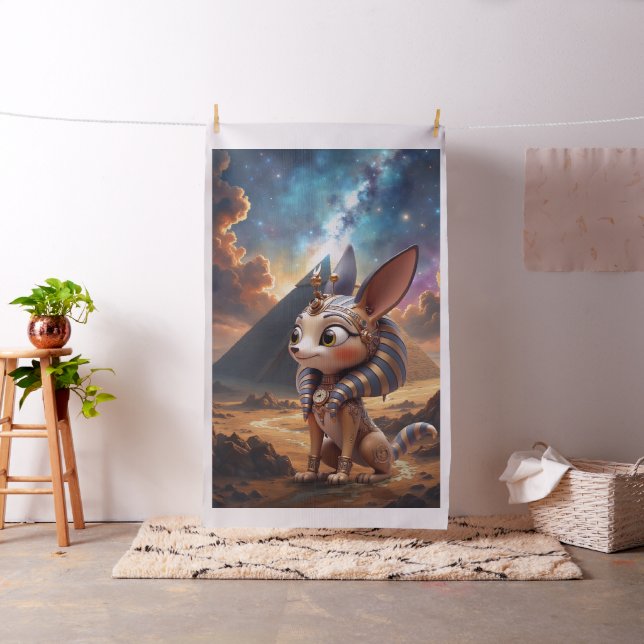 Moonlit Guardian of the Ancient Sands.  Fabric (In Situ)