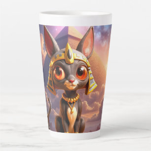 Moonlit Guardian of the Eternal Sands. Latte Mug