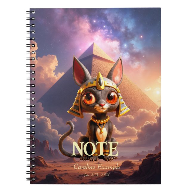 Moonlit Guardian of the Eternal Sands. Notebook (Front)
