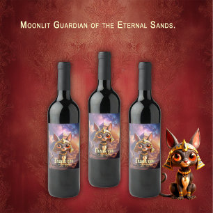 Moonlit Guardian of the Eternal Sands. Wine Label