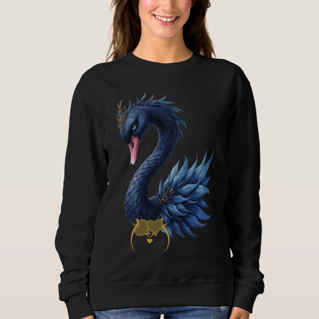 Moonlit Guardian – Swan of the Quiet Light.  Sweatshirt (Front)