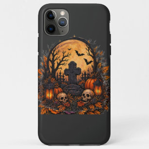 Moonlit Haunted Graveyard Gothic Halloween Cemeter Case-Mate iPhone Case